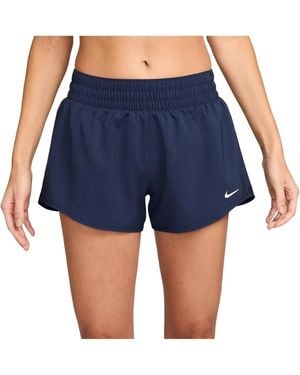 Nike One Shorts Dri-Fit Mid-Rise 3" Inseam Brief-Lined Gbo2564 - Blue