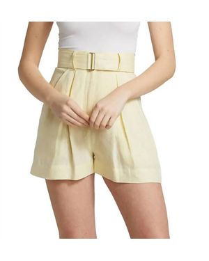 Matthew Bruch Pleated Short - Natural