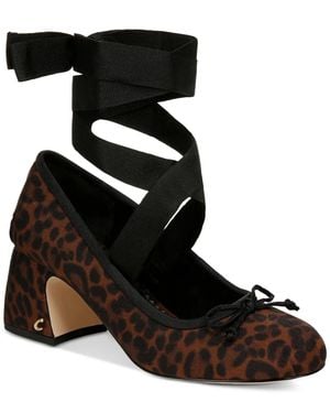Circus by Sam Edelman Circny By Sam Edelman Della D3119F4005 Pump Leopard Htat986 - Black