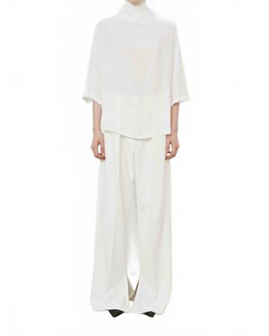 MEIMEIJ Turtleneck Blouse - White