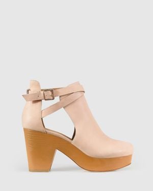 Belle & Bloom Fearless Clog Ankle Boot - Natural