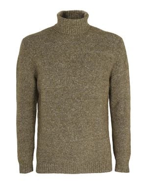 Kangra Textured Alpaca-Blend Turtleneck Sweater - Green