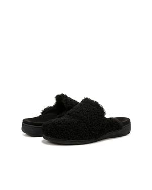 Vionic Gemma Ii Slippers Round Toe Slip-On Mule Rhs4619 - Black