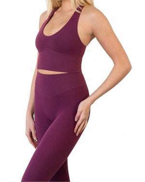 Vitaly Cloud Ii Combo Longline Sports Bra - Purple