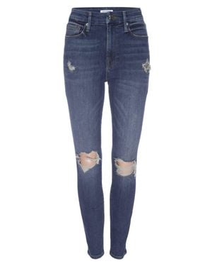 GOOD AMERICAN Good Waist With Snake Pocket Bags Jeans - Blue
