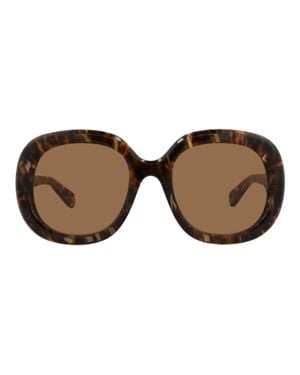 Chloé Square-Frame Recycled Acetate Sunglasses - Brown