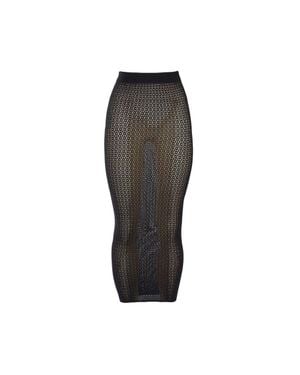 Wolford Daisy Net Skirt - Gray