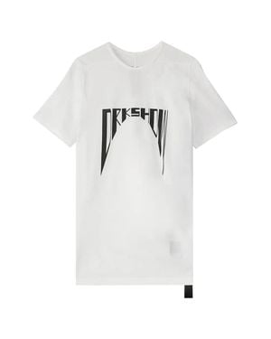 Rick Owens Drkshdw Small Level Logo T-Shirt - White