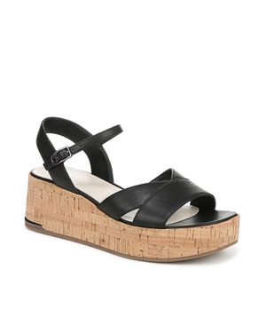 Franca Sarto Tilden Sandals Ankle Strap Wedge Heel; Zap2084 - Black