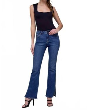 Hidden Jeans High Rise Clean Side Slit Bootcut Jeans - Blue