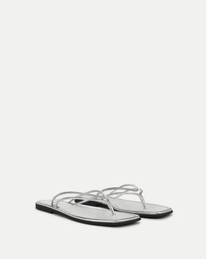 Veronica Beard Clea Flip Flop Sandal - White