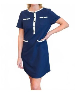 Patty Kim Coco Mini Dress - Blue