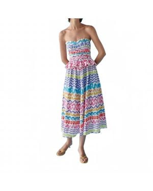 Celiab Serpentine Dress - Blue