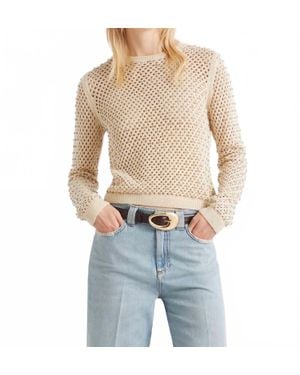 Marella Mlsarmony Cotton Sweater Top - Blue