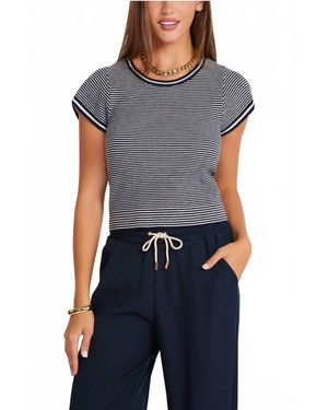 Bishop + Young Hepburn Short Sleeve Sweater - Blue