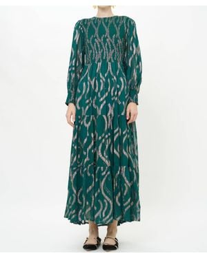 oliphant green dress Peach, Red, Green, Mustard Dotted Sunrise “Emilie” Dress - S/M - Cotton main image 0