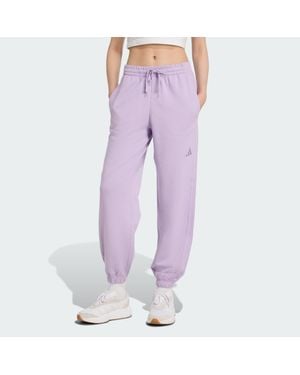 adidas All Szn French Terry Loose Pants - Purple