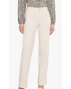 Sanctuary Cadence Relaxed Straight Velveteen Pants - Natural