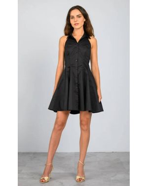 Lavender Brown Zoya Mini Dress - Black