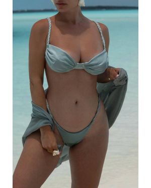 Kadimah Zoë Braided Bikini Bottom - Green