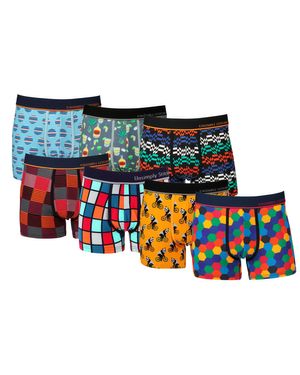 Unsimply Stitched Boxer Trunk 7 Pack - Multicolor