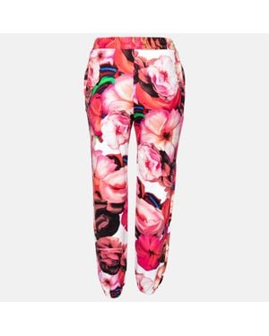 MSGM Printed Cotton Track Pants - Red