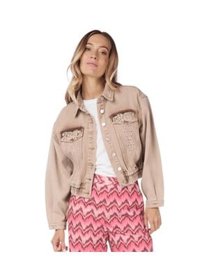 EsQualo Joye Embellishment Jacket - Pink