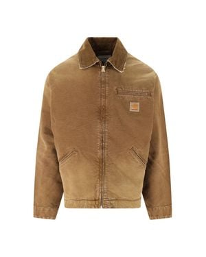 Carhartt Og Detroit Organic Cotton Jacket - Brown