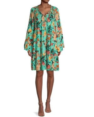 Johnny Was Tulum Mini Dress - Green