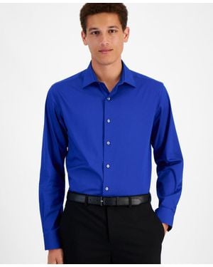 slim fit dress slacks Alfani Mens Slim fit Dress Shirt Large 16-16.5 34-35 White Geometric –  Bristol Apparel Co main image 1