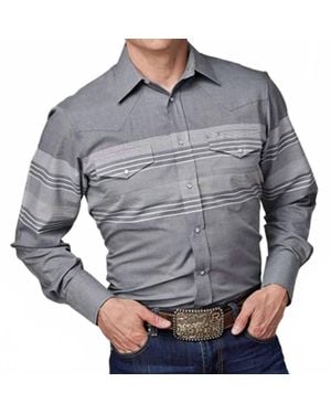 Roper Western Shirt - Gray