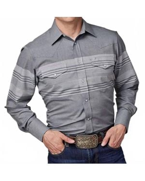 Roper Western Shirt - Gray