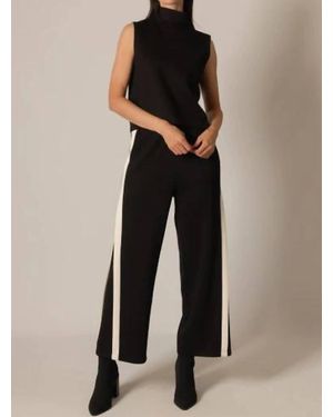P.Cill Clean Cut Mock Neck Modal Tank Top - Black