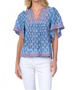 Tolani Seona Top - Blue