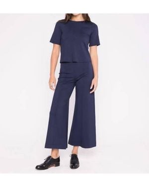 Ripley Rader Ponte Knit Wide Leg Pant - Blue