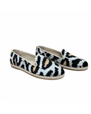 Ayca Silk Espadrille Shoes - Black