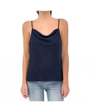 Iris Setlakwe Cowl Neck Camisole - Blue
