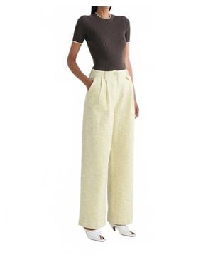 Anna Quan Nico Straight Leg Pants - Metallic