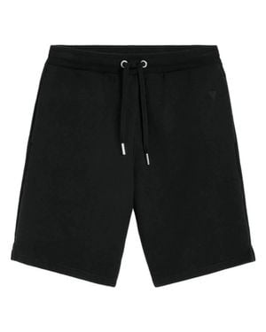 Ami Paris Ami De Coeur Heavy Fleece Shorts - Black
