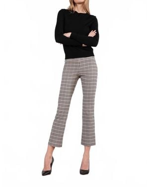 Avenue Montaigne Leo Cropped Flare Pants - Black