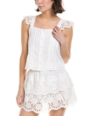 Cake For Dinner Helen Eyelet Top - White
