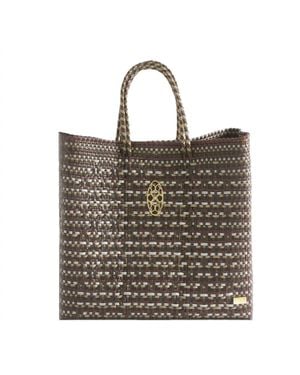 Lolas Bag Regular Strap Medium Tote Bag - Brown