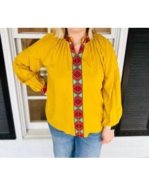 Layerz Clothing Haven Top - Yellow