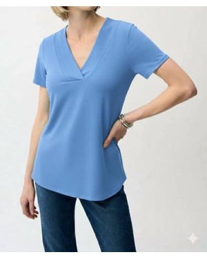 Joseph Ribkoff Silky Knit Flared Top - Blue