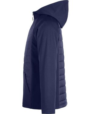 CORE365 Techno Lite Hybrid Hooded Jacket - Blue