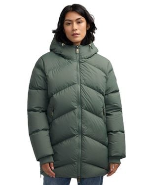 Pajar Fallon Boxy Inverted Chevron Quilted Puffer - Green