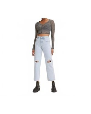 Levi's Ribcage Straight Ankle Jeans - Black