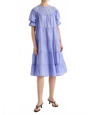 Merlette Aurora Midi Dress - Blue
