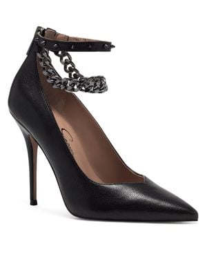 Jessica Simpson Witnee Zipper Pointed Toe Pointed Toe Heels - Black