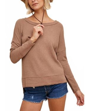 In-Loom Waffle Knit Thermal Top - Blue